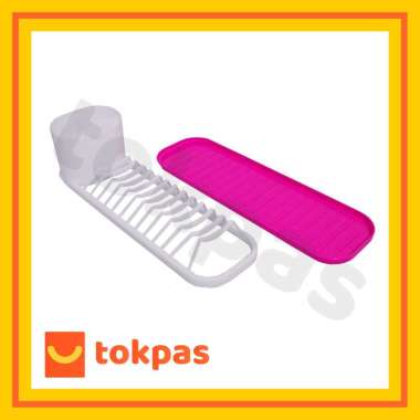 Rak Piring Mini Case Plate / Rak Pengering Peralatan Dapur Nagata 367 Pink