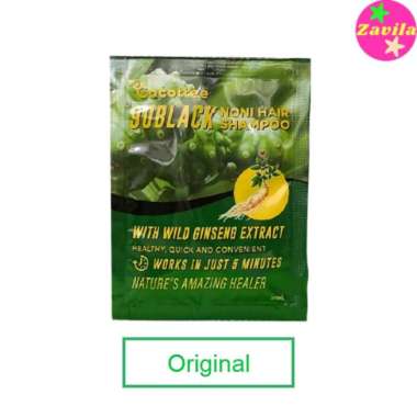 Sachet Sampo Penghitam Rambut Uban Shampo Noni Cocottee Goblack