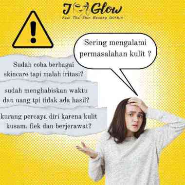 Jglow j glow skincare wajah paket baby jglow normal skin whitening cream bpom perawatan wajah glowin
