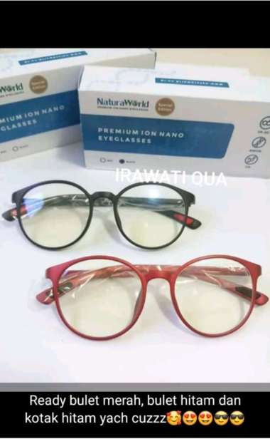 KACAMATA ION NANO NEW MODEL BY NATURA WORLD HITAM