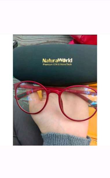 KACAMATA ION NANO NEW MODEL BY NATURA WORLD MERAH