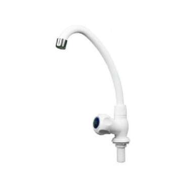 Jopex Keran leher angsa meja / Kran sink cuci piring tinggi STP 05W putih