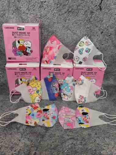 MASKER BTS BT21 ANAK DUCKBILL ISI 50 PER BOX