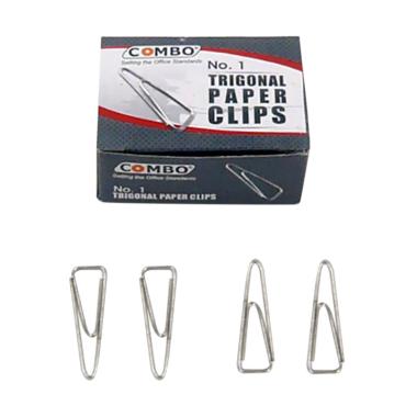 Penjepit Kertas / Paper Clip Kecil / Klip Kecil / Trigonal Paper Clip No 1 Combo Silver