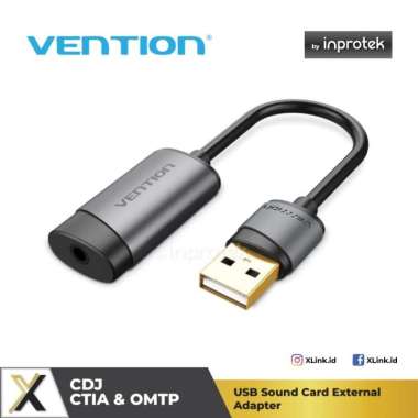 harga BEST PROMO VENTION USB SOUND CARD EXTERNAL WITH CABLE FOR WINDOWS MAC LINUX CDJ Single Hole Blibli.com
