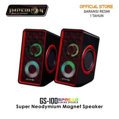 Speaker Gaming Imprion GS-100 Spread Super Neodymium Magnet Speaker Merah