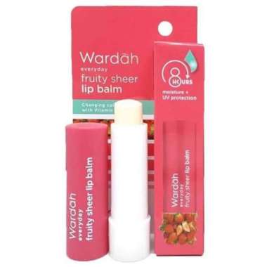 Wardah Everyday Fruity Sheer Lip Balm | Wardah Lip Nutrition | Pelembab Bibir lip balm strawberry