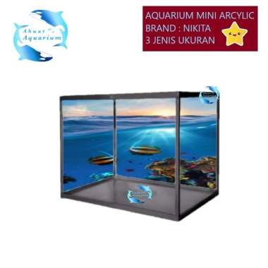 AQUARIUM MINI AKRILIK NIKITA AQUARIUM SIZE S M L UKURAN S