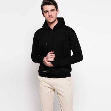 VM Polos Hoodie Pullover Jaket Pria XL Hitam