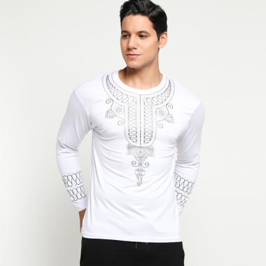 VM Baju Koko Kaos Panjang M Putih