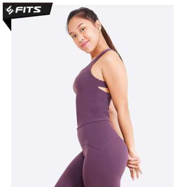 SFIDN FITS Rilley Baju Sport Bra Shirt Olahraga Lari Yoga M Ungu