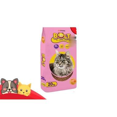 Harga makanan kucing bolt 20kg