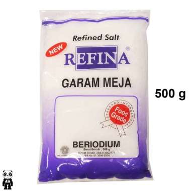 Refina Refined Salt Garam Meja Beriodium 500g Garam Refina