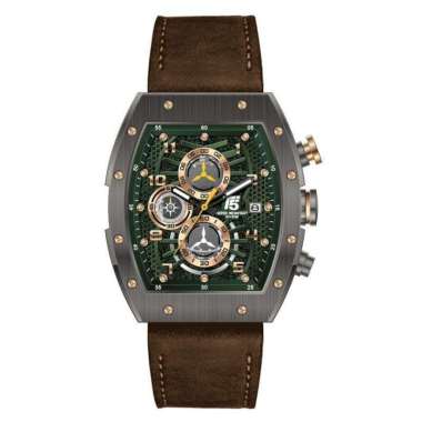 Jam Tangan Fashion T5 H3720 original jam tangan pria T5 3720 analog Grey brown