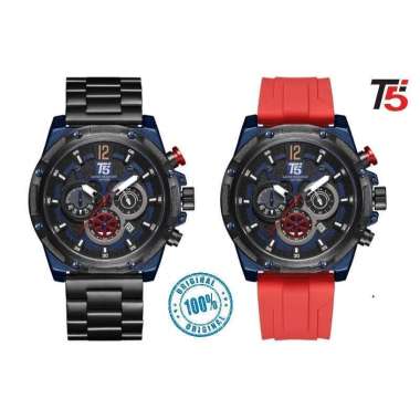 ORIGINAL JAM TANGAN PRIA T5 H 3867 BOX SET ORIGINAL SPESIAL EDITION T5 H3867 RANTAI FREE TALI RUBBER