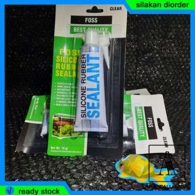 Lem Sealant Silicon Akuarium Foss 70 gram