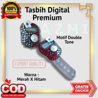 Tasbih Digital Premium Tasbih Hias Digital Motif DoubleTone Merah Series