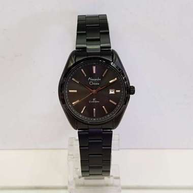 Alexandre Christie AC8656LD Classic Jam Tangan wanita Stainless Steel Black Lis Rose