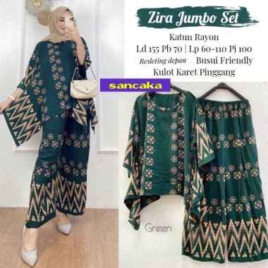 Misma One Set Jumbo Katun Rayon Tidie Premium Busui Setelan Wanita Waka Waka Set Celana Kulot Bigsiz