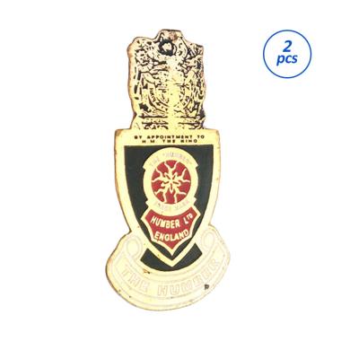 Mulyocreative Logo Merk Humber Ltd England Pin [2 pcs] Emas