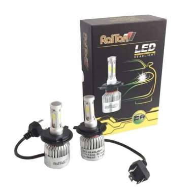 BOHLAM H4 RAITON - RAITON LED HEADLIGHT BULB H-4-BOHLAM MOBIL H4 PUTIH