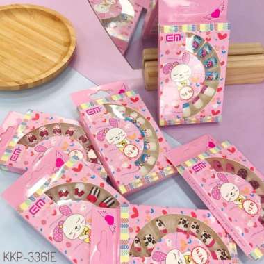lulu beuaty - em fashion nail Mainan Edukasi / Mainan Kuku Palsu Set Anak - Nail Art Murah import mo