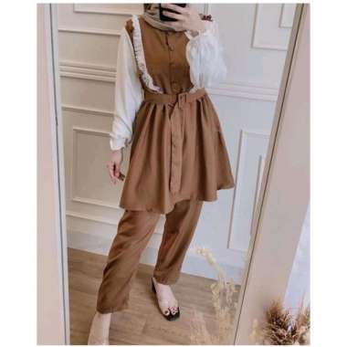Set Belty Lace Free Belt Cantik Set Tunik Busui setelan baju wanita setelan tunik setelan celana kem