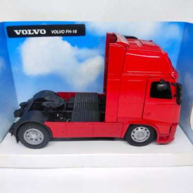 diecast miniatur alat berat truck volvo truk bahan besi oleng