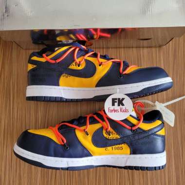 Dunk Low Off-White Off White University Gold Michigan Midnight Navy