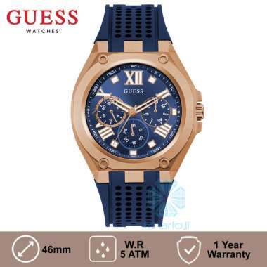 GUESS GW0363G2 Original Jam Tangan Pria Analog Multi Fungsi Biru Biru