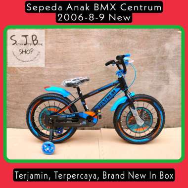 Sepeda Anak BMX 16 Inch CENTRUM 2006-8-9 New Steel Ban 2.50 Black Blue