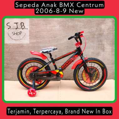 Sepeda Anak BMX 16 Inch CENTRUM 2006-8-9 New Steel Ban 2.50 Black Red