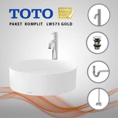 WASTAFEL TOTO LW573J PAKET GOLD / WASHTAFEL TOTO 573 KOMPLIT SET
