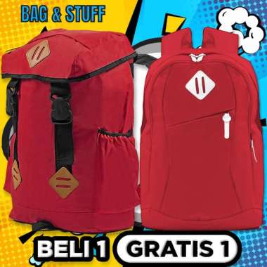 BELI 1 GRATIS 1 - BELI 1 ENIGMA TAS RANSEL LAPTOP BACKPACK + GRATIS 1 M2M/SONIC BACKPACK WARNA ACAK 
