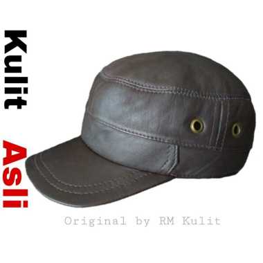 Topi Kulit Asli Garut model komando marlboro snapback baseball anak muda distro Bandung Keren Murah 