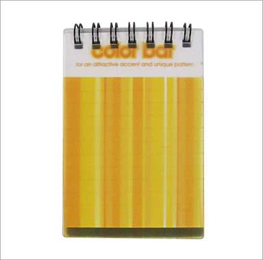 TOMEX Notebook Mini Murah Lucu / Notes Spiral Mini / Buku Tulis Spiral Mini COLOR BAR ORANGE