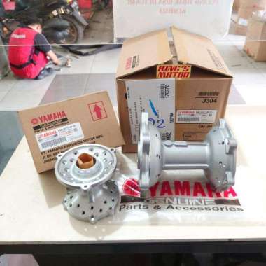 Tromol Yamaha Wr155 Wr-155 Set Depan Belakang B3M Asli Yamaha Silver