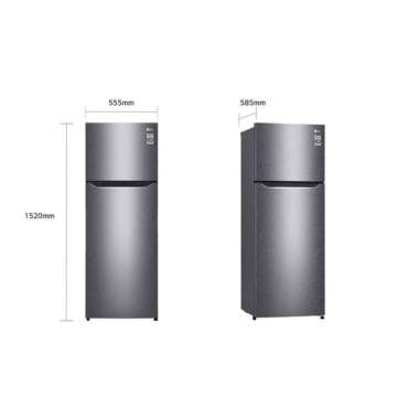 LG Kulkas 2 Pintu 209L GNB215SQMT - GN-B215SQMT - GNB 215SQMT MULTICOLOUR