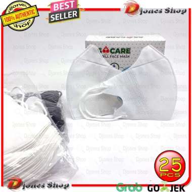 25PCS MASKER DUCKBILL AS CARE 3PLY MASK / duckbill ascare face mask PUTIH
