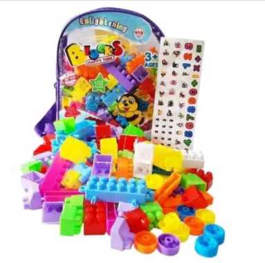 MAINAN LEGO BLOCK TAS 102 pcs - MAINAN EDUKASI TERLARIS