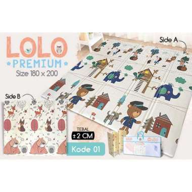 Karpet LOLO Premium Playmat Anak 180X200 KODE 01 , Tebal = 2 cm