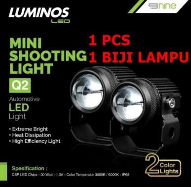 LAMPU LED TEMBAK SOROT LASER 2 WARNA ORIGINAL LUMINOS Q2 SATU PCS 100 % ORIGINAL Multicolor