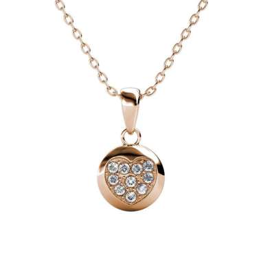 Faith Heart Pendant - Kalung Crystal by Her Jewellery