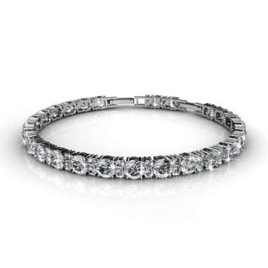 Joyous Bracelet - Gelang Crystal by Her Jewellery White Gold