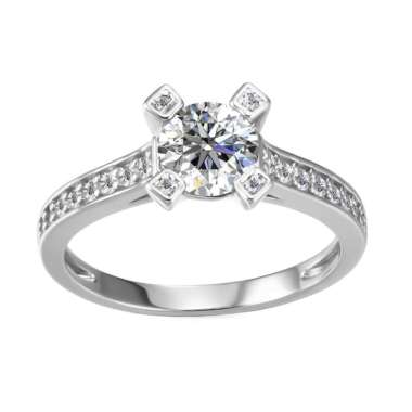 Le Anais Ring - Cincin Moissanite Diamond by Her Jewellery GRA 6