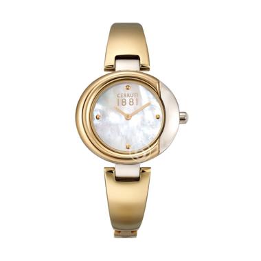 Cerruti 1881 CRM125STG28MG Analog Jam Tangan Wanita [Original] GOLD