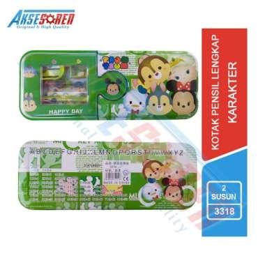 Tempat Pensil 2 Susun Karakter Lengkap [3318] / Kotak Pinsil Anak Lucu Perempuan Dan Laki-laki / Cas