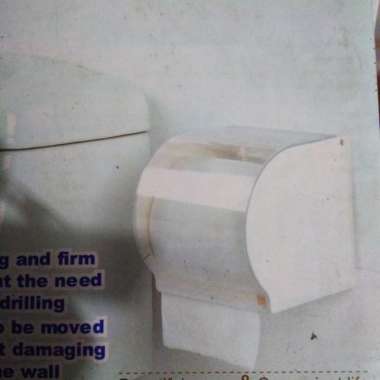 Tempat kotak dispenser gulungan tisu tissue gulung toilet wc tutup