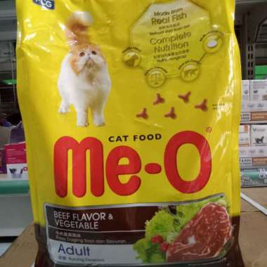 Meo beef flavour & vegetable repack 1kg makanan kucing