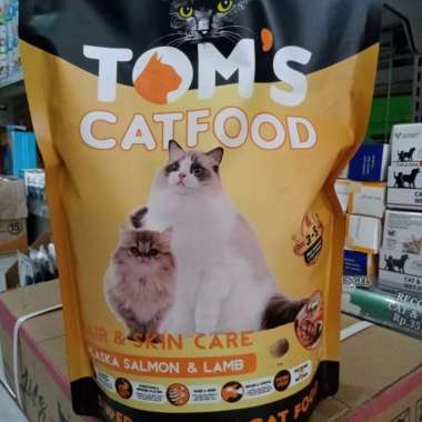 tom's cat food Adult/kitten 1.2kg Makanan kucing Tom's HAIR AND SKIN